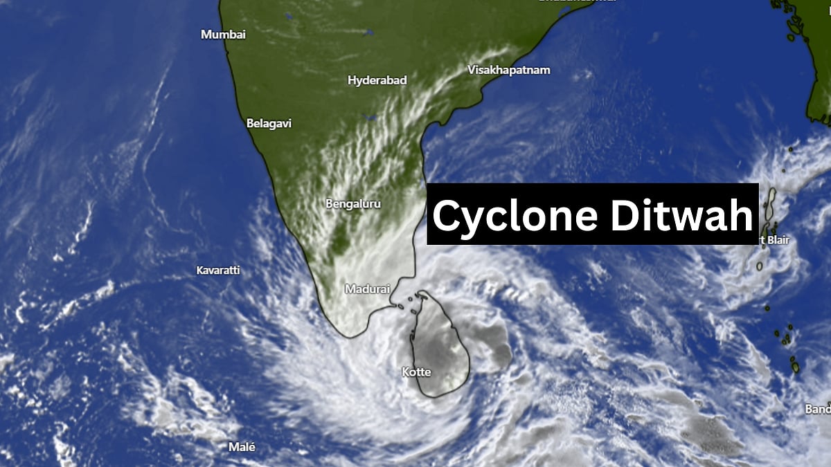 Cyclone Ditwah-Triggered Rains Lashes Tamil Nadu Coastal, Cauvery Delta Districts