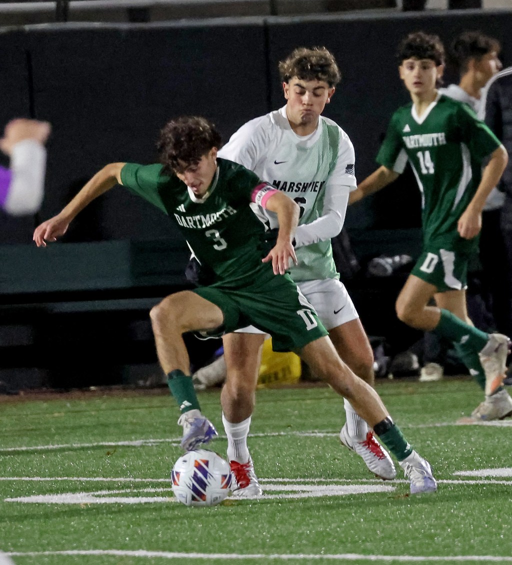 Dartmouth shuts out Marshfield in Division 1 boy's soccer tournament
