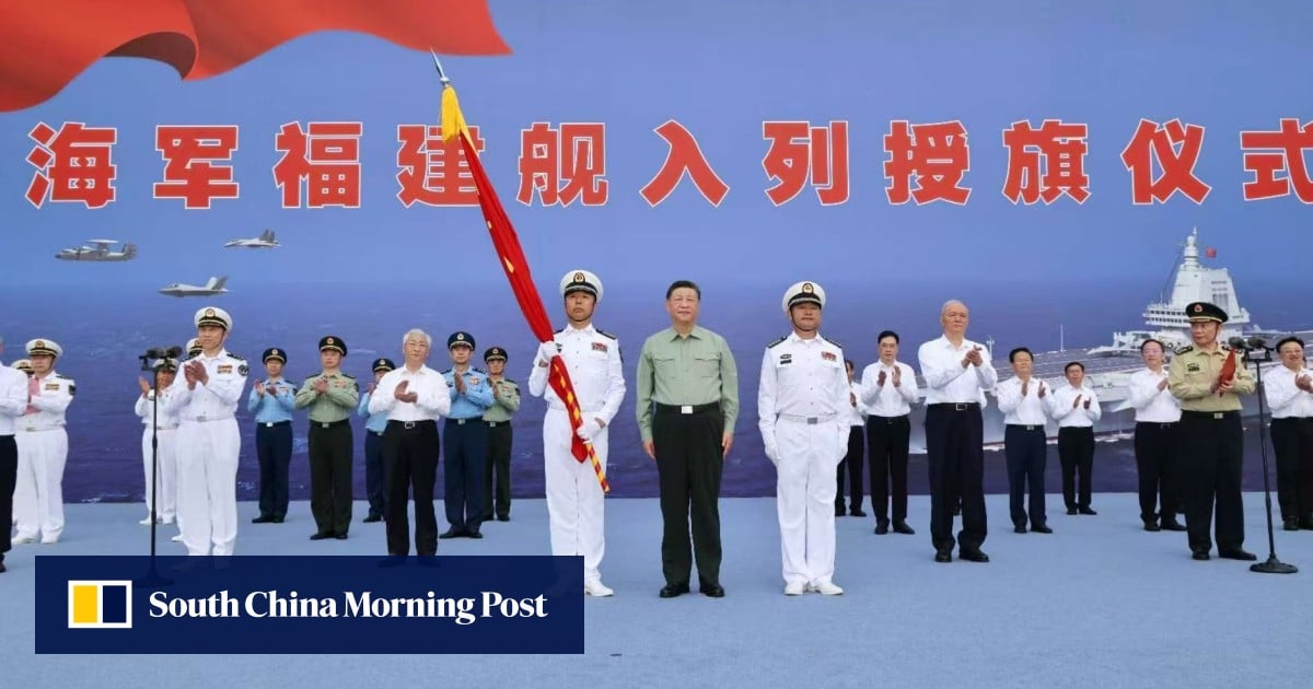 Developing | China’s most advanced aircraft carrier, the Fujian, enters service