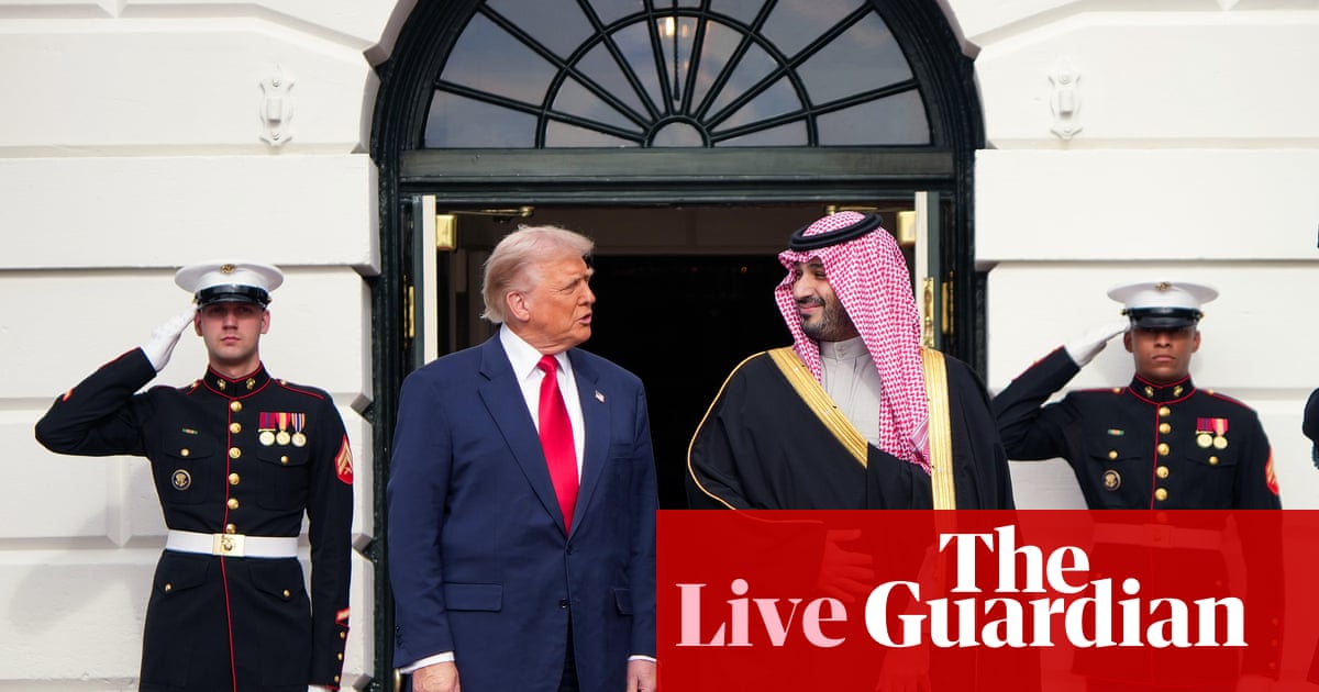 Donald Trump welcomes Saudi crown prince Mohammed bin Salman to White House - live updates | Mohammed bin Salman