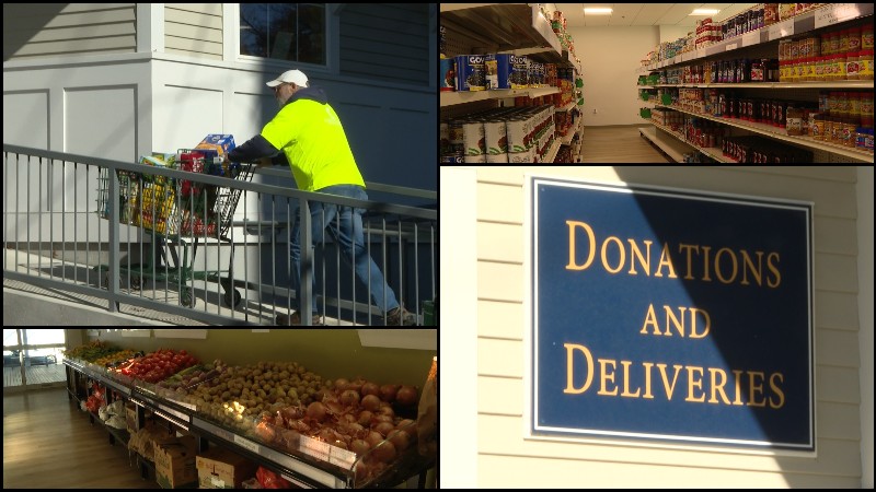Drive-thru food drive held in Newport