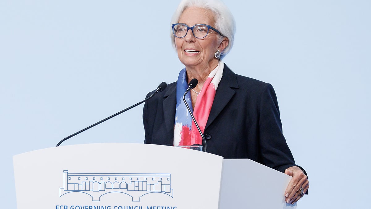 European Central Bank President Christine Lagarde speaks during the press conference following the ECB Governing Council meeting, 30 October 2025 Florence, Italy.