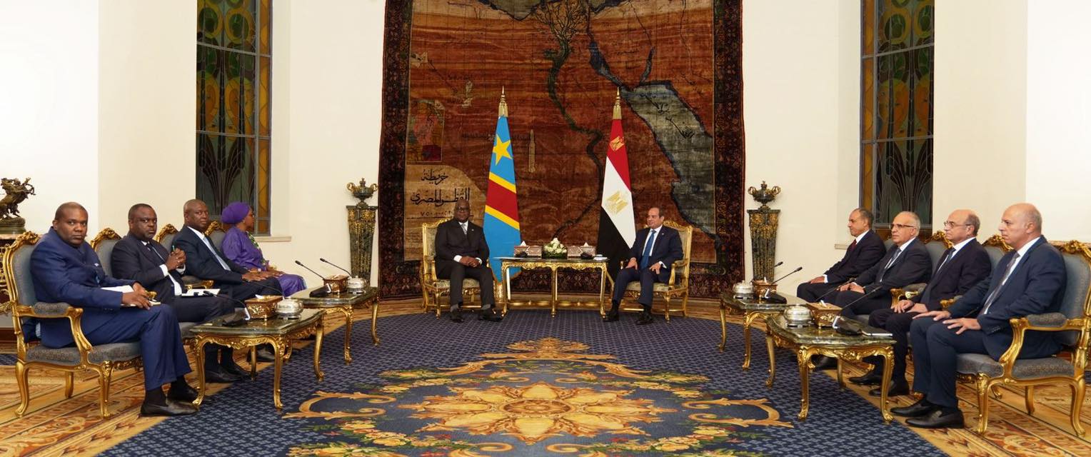 Egypt’s Al-Sisi, DR Congo’s Tshisekedi discuss peace efforts, Nile cooperation