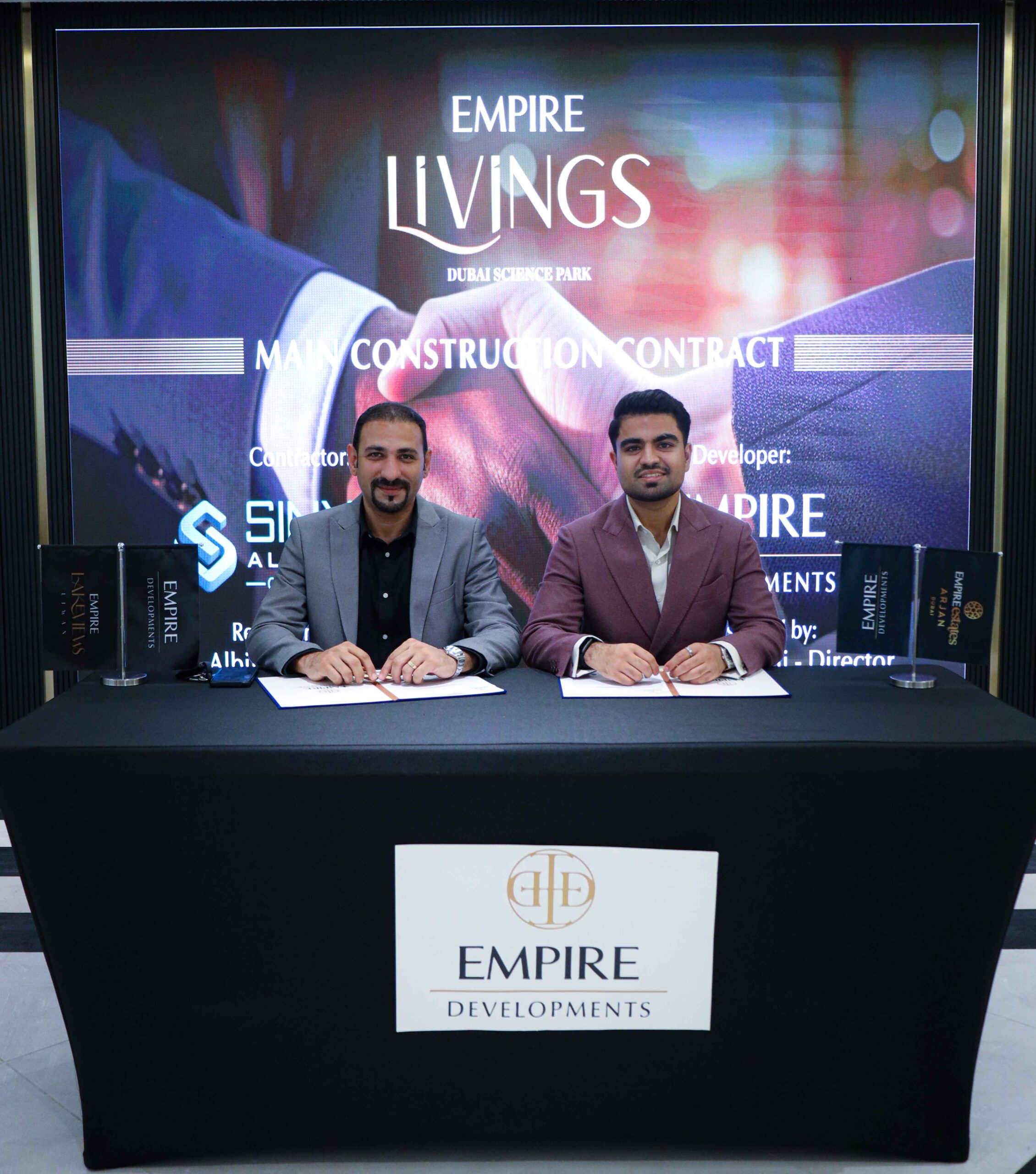 Empire Developments appoints Sinyar Al Khaleej Contracting as main contractor for Empire Livings in DSP