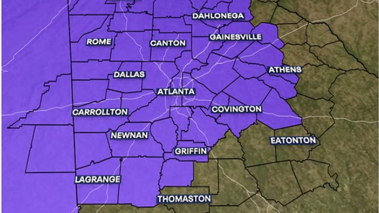 Freeze Warning for North Georgia: Arctic blast brings cold, gusty winds