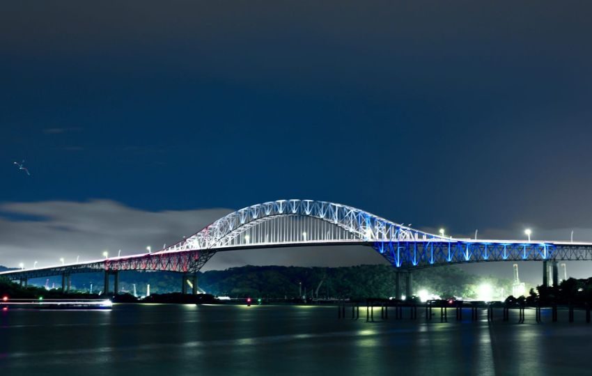 Homage to the Homeland Displayed by Illuminating Panama’s Bridge of the Americas