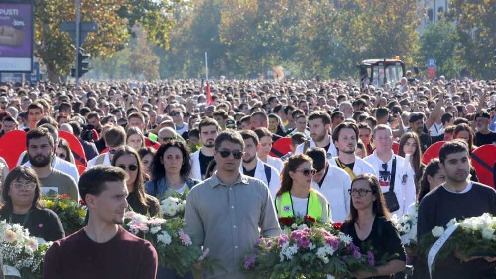 Huge Commemorative Rally Held in Serbia’s Novi Sad, a Year after Deaths
