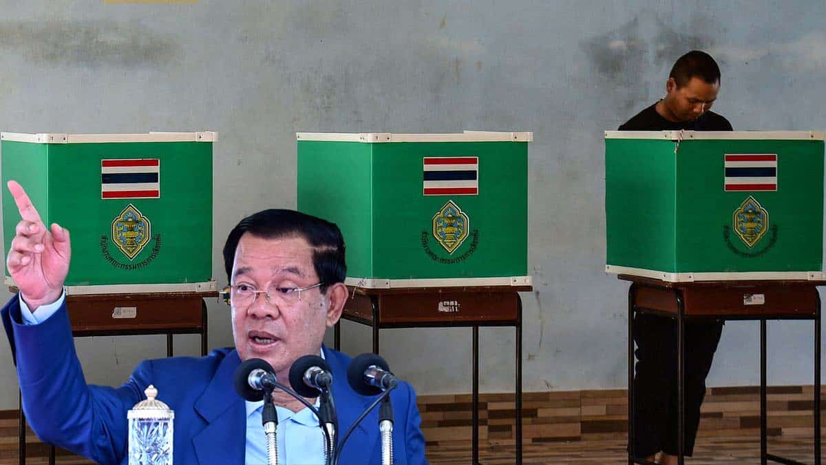 Hun Sen Says Thai Politicians Using Border Issue for Election Campaigns