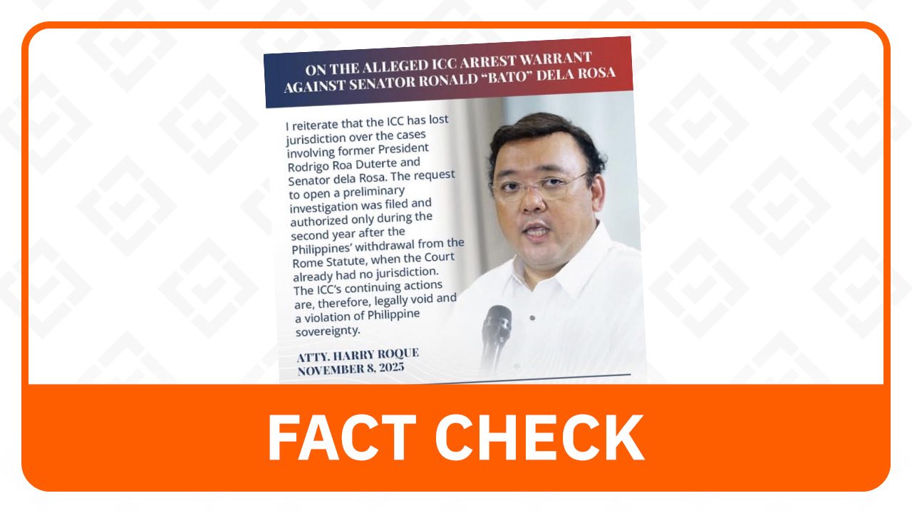 FACT CHECK: ICC has jurisdiction over PH drug war cases