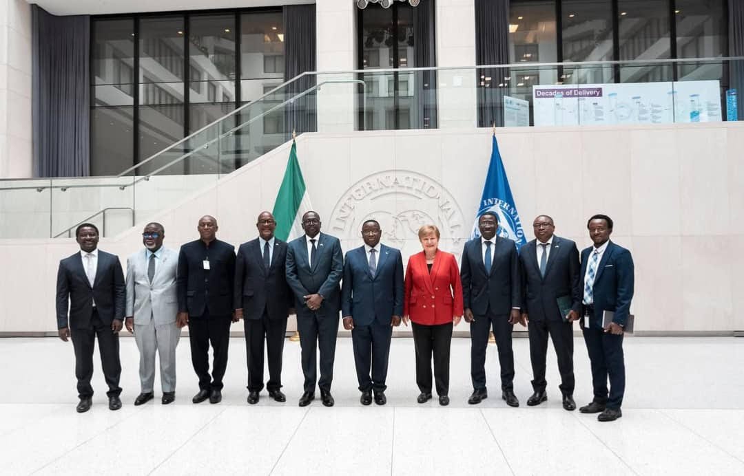 Minister of Finance, Sheku Ahmed Fantamadi Bangura; Financial Secretary, Mathew Dingie; Governor of the Bank of Sierra Leone, Dr. Ibrahim Stevens; and the Commissioner-General of the National Revenue Authority (NRA), Madam Jeneba Bangura.