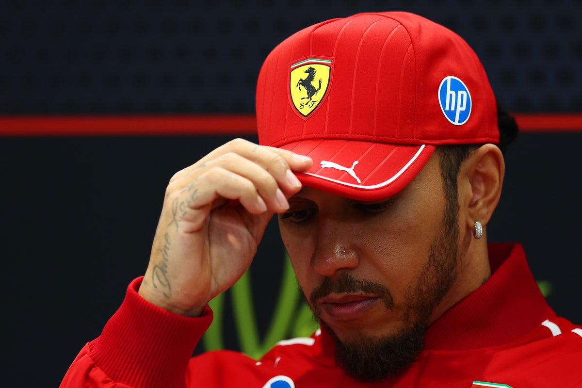 Lewis Hamilton gives crushing six-word interview after latest Ferrari F1 nightmare