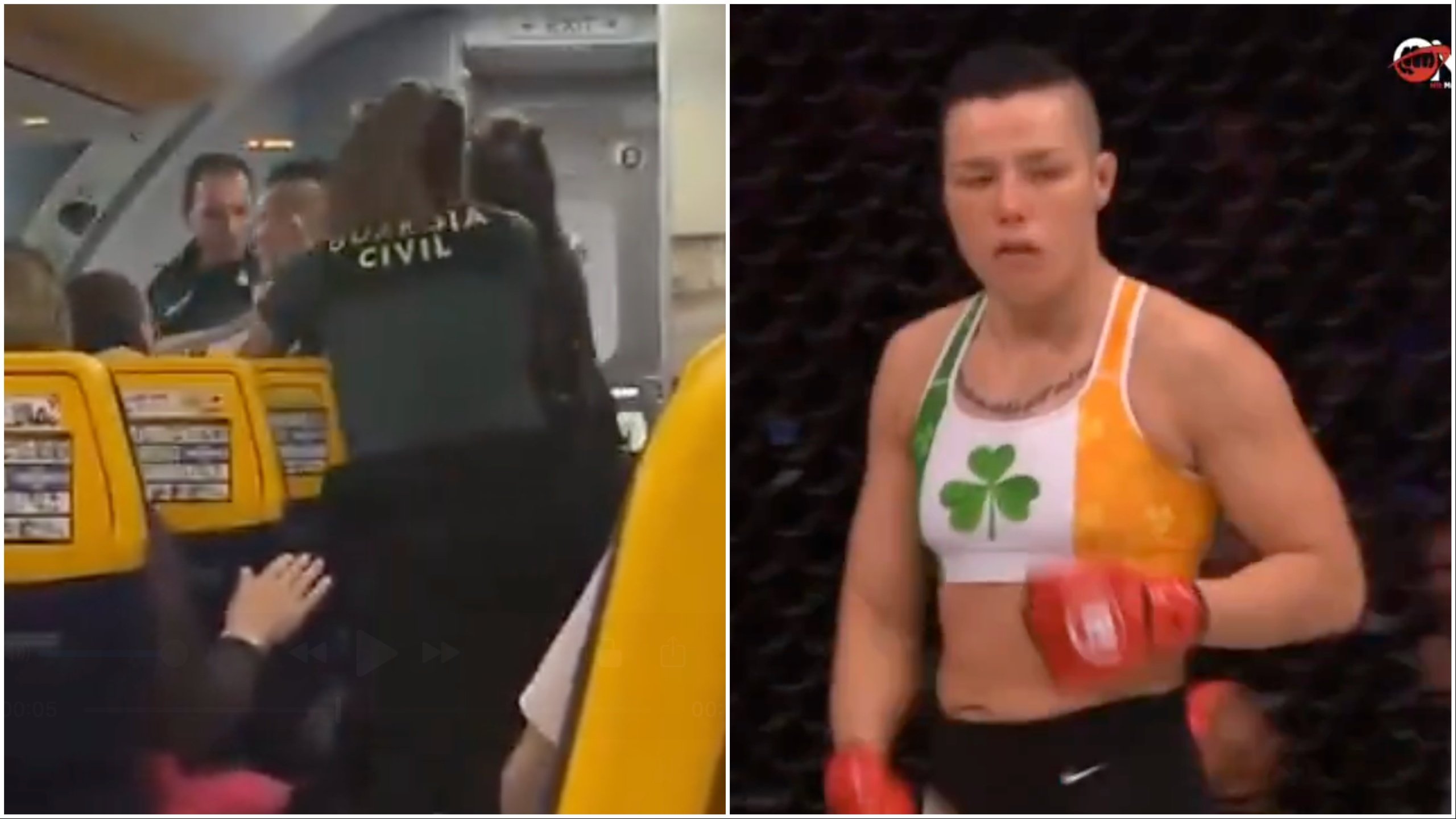 MMA fighter overpowers Spanish cops trying to remove her from flight