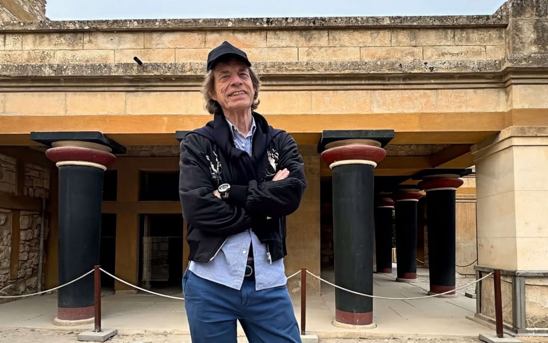 Mick Jagger gets satisfaction in Crete