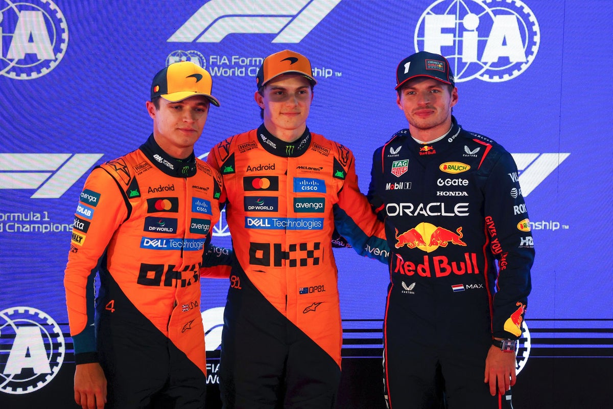 Oscar Piastri snatches F1 Qatar GP pole after Lando Norris makes late mistake