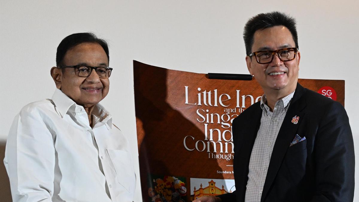 P. Chidambaram launches book on Indian community in Singapore