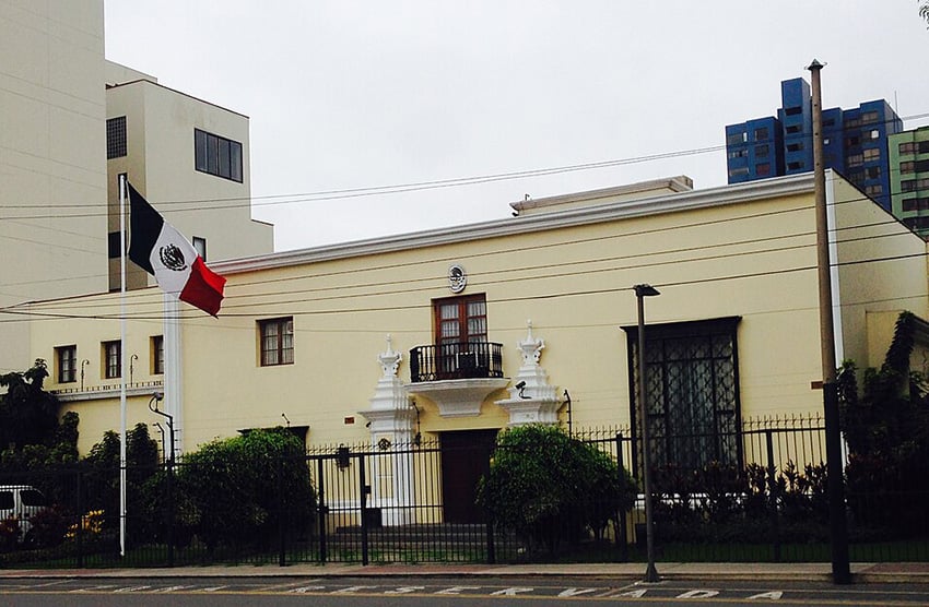 The Mexican Embassy in Lima, Peru