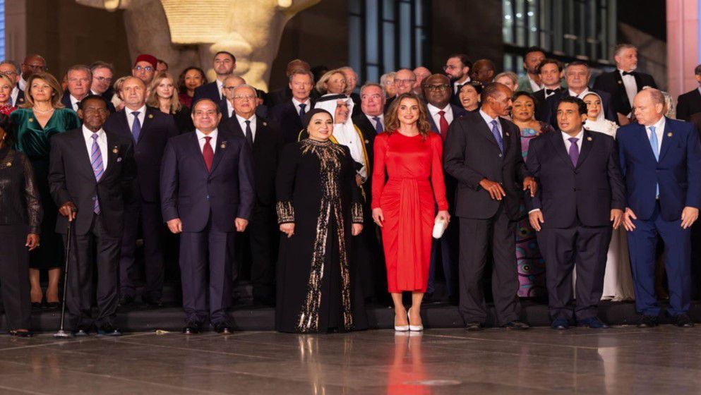 Queen Rania Attends the Grand Opening of the Grand Egyptian Mu...