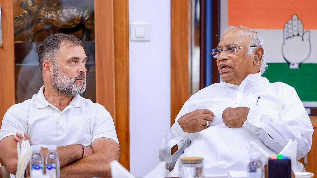 Rahul Gandhi meets Kharge to discuss Congress Bihar poll drubbing, party asserts ‘vote chori’ charge