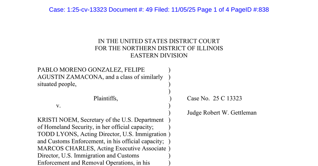 Read the Judge’s Order - The New York Times