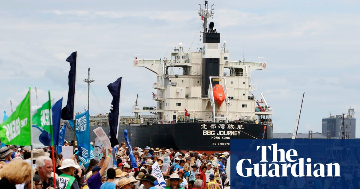 Rising Tide protest: climate activists stop three ships from entering world’s largest coal port in Newcastle | Newcastle and the Hunter