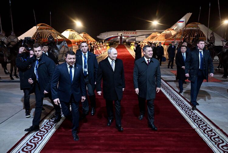 Russian President Vladimir Putin arrives in Bishkek for state visit -