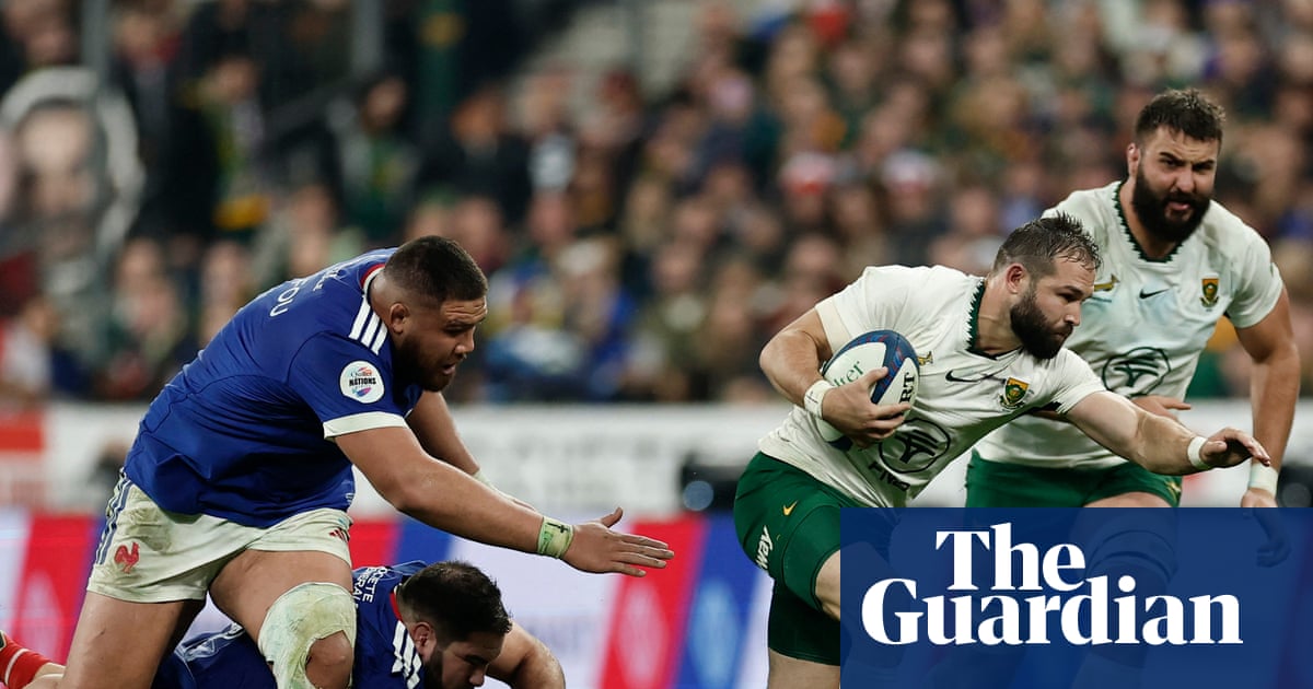 South Africa surge back after De Jager sending-off to overpower France | Autumn Nations Series