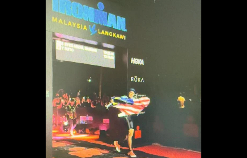 Syed Saddiq completes Ironman challenge in under 13 hours, RM1 million for Muar