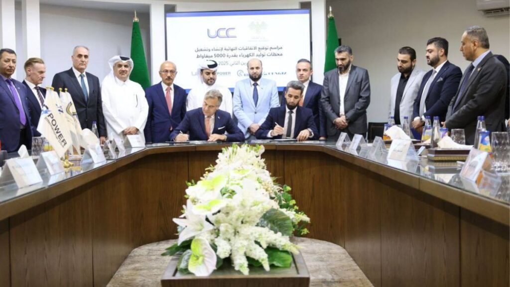 Ministry of Energy signs final agreements with an international consortium led by Orbacon Holding to build four power plants in Syria (November 6, 2025, Ministry of Energy).