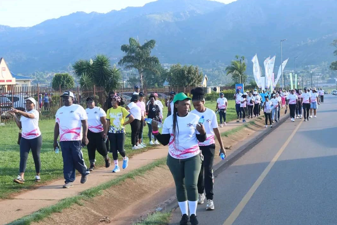 THOUSANDS JOIN BREAST CANCER AWARENESS WALK IN LOBAMBA