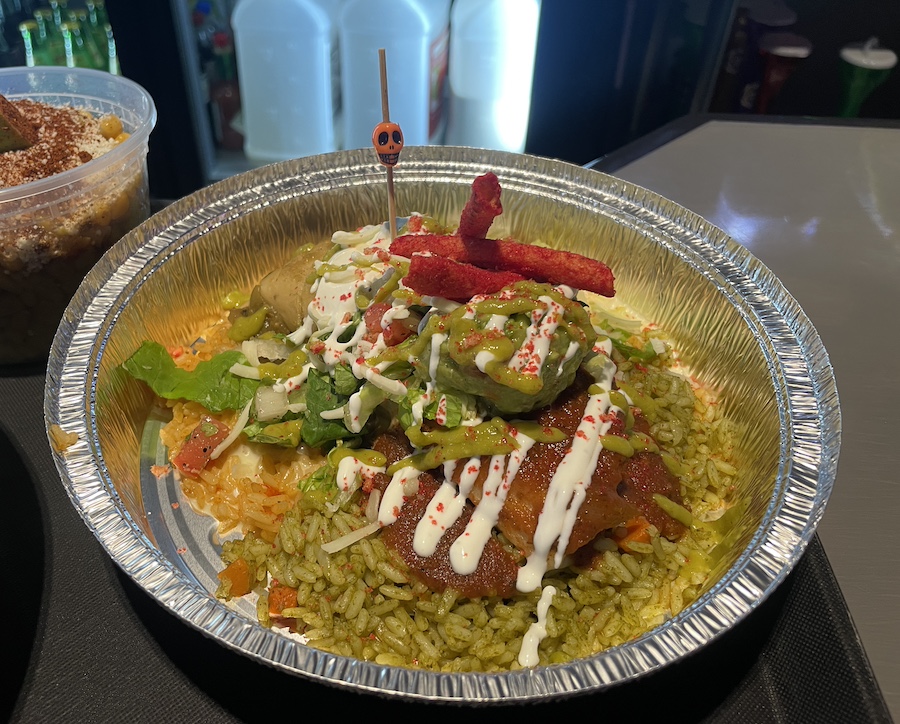 Smothered tamale