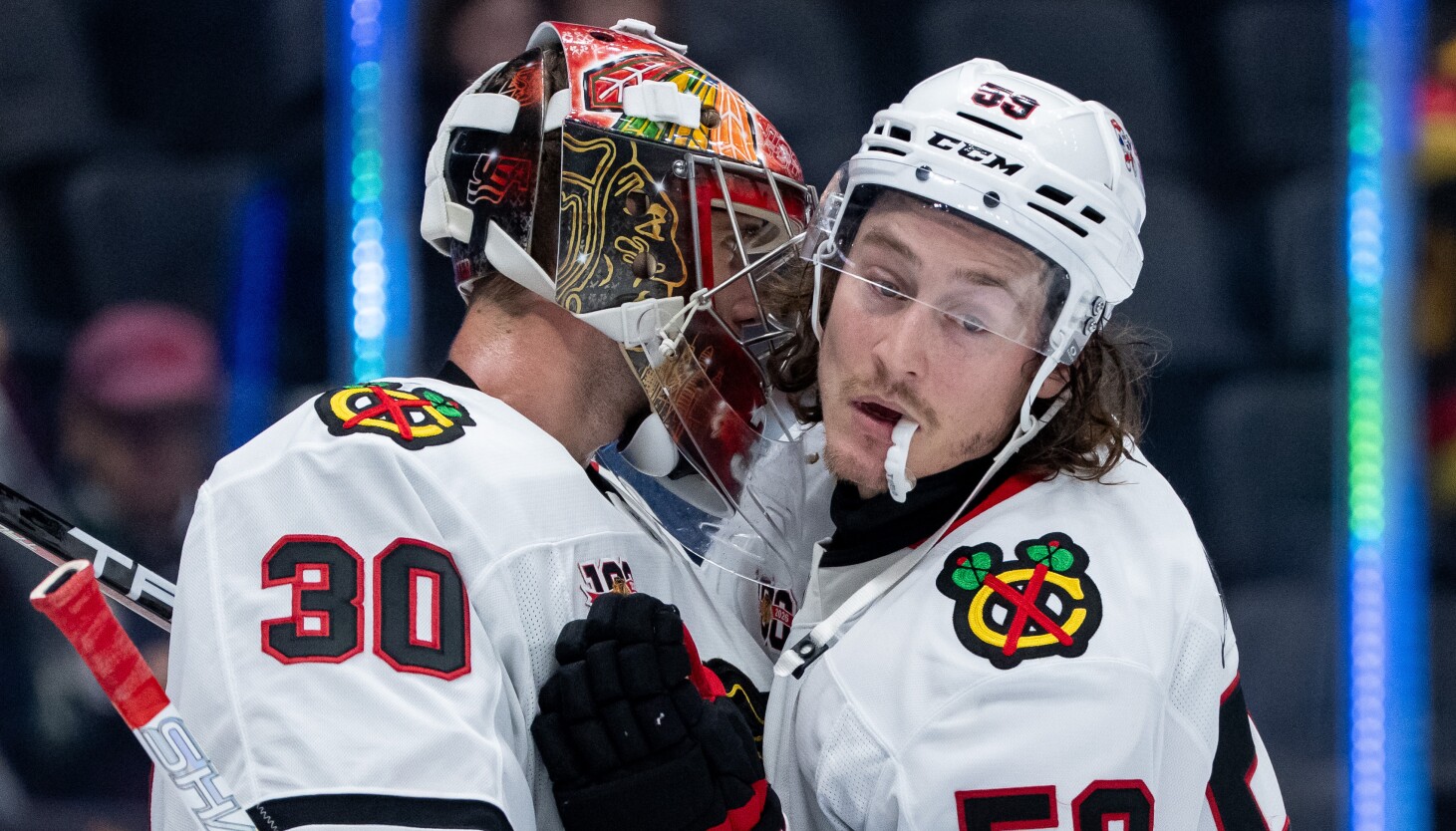 Tyler Bertuzzi's hat trick helps Blackhawks snap long losing streak against Canucks