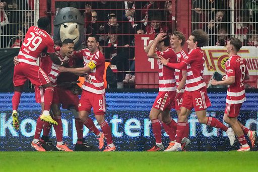 Union Berlin ends Bayern Munich's record 16-game winning streak with 2-2 draw in Bundesliga