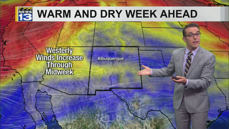 Very dry & warmer trend continues
