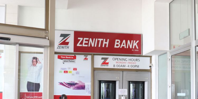 A Photo Of The Nigerian Zenith Bank. Photo/Zenith