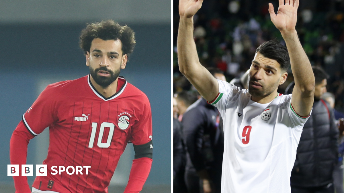 Egypt striker Mohamed Salah and Iran's Mehdi Taremi