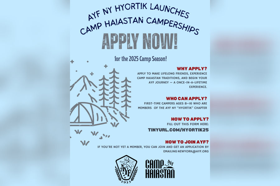 AYF New York "Hyortik” Chapter launches first-ever Camp Haiastan camperships