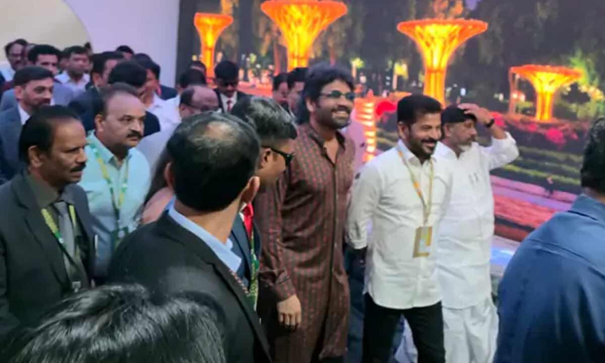 Actor Nagarjuna supports Film industry vision at Telangana Rising Global Summit