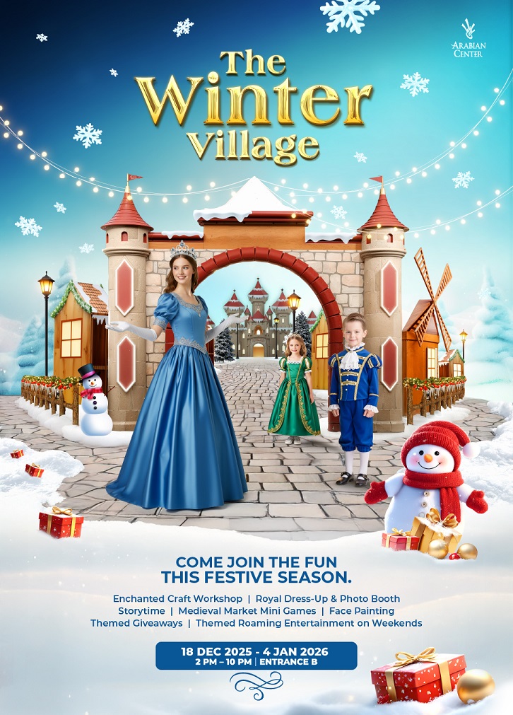 Arabian Center presents a magical Winter Villagefor families this festive season