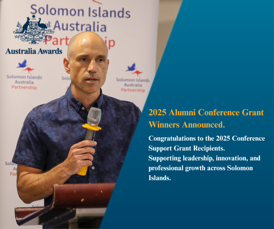 Australian Government Awards Conference Grants to Five Solomon Islands Alumni