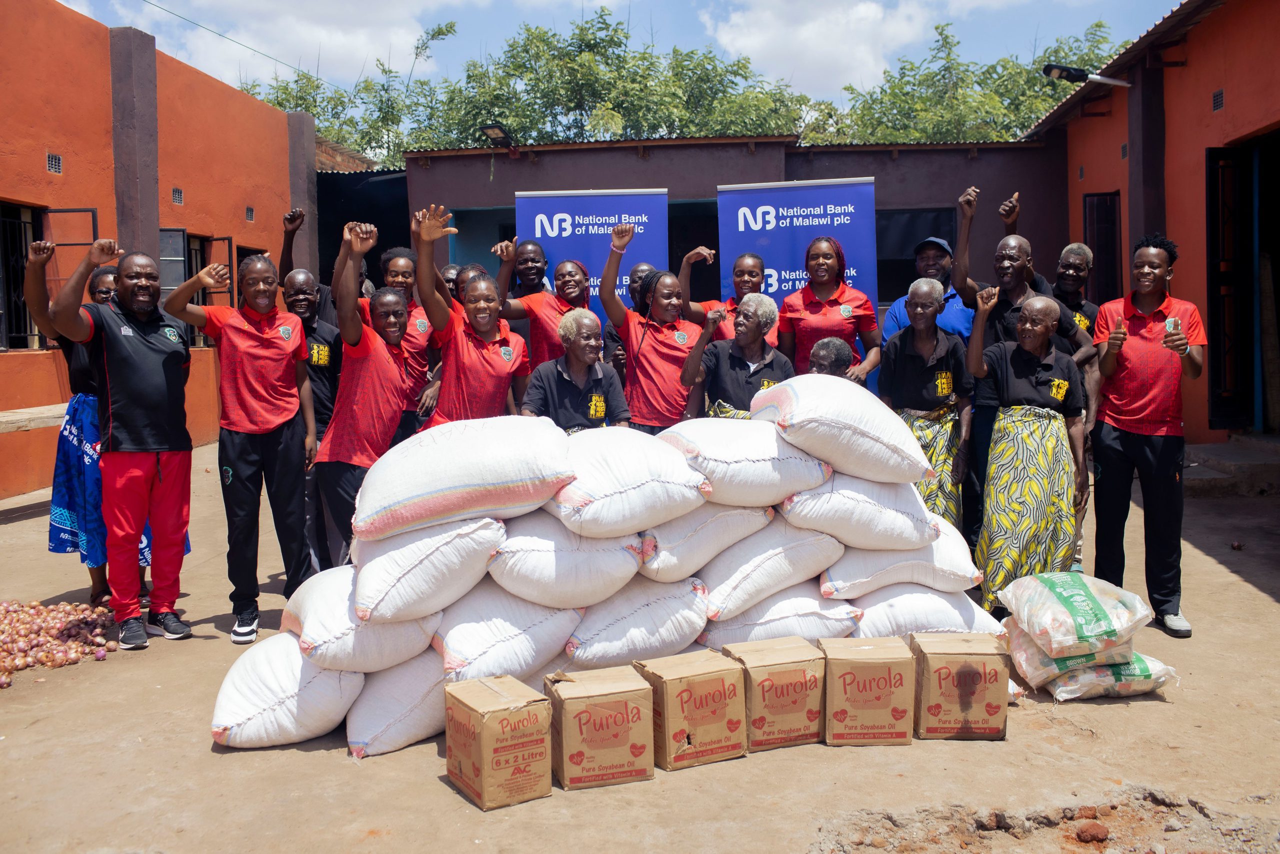Beyond the pitch: Scorchers, NBM plc feed hope at elderly home | Malawi 24