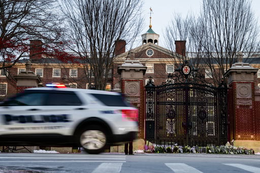 Brown holds moment of silence in memory of shooting victims