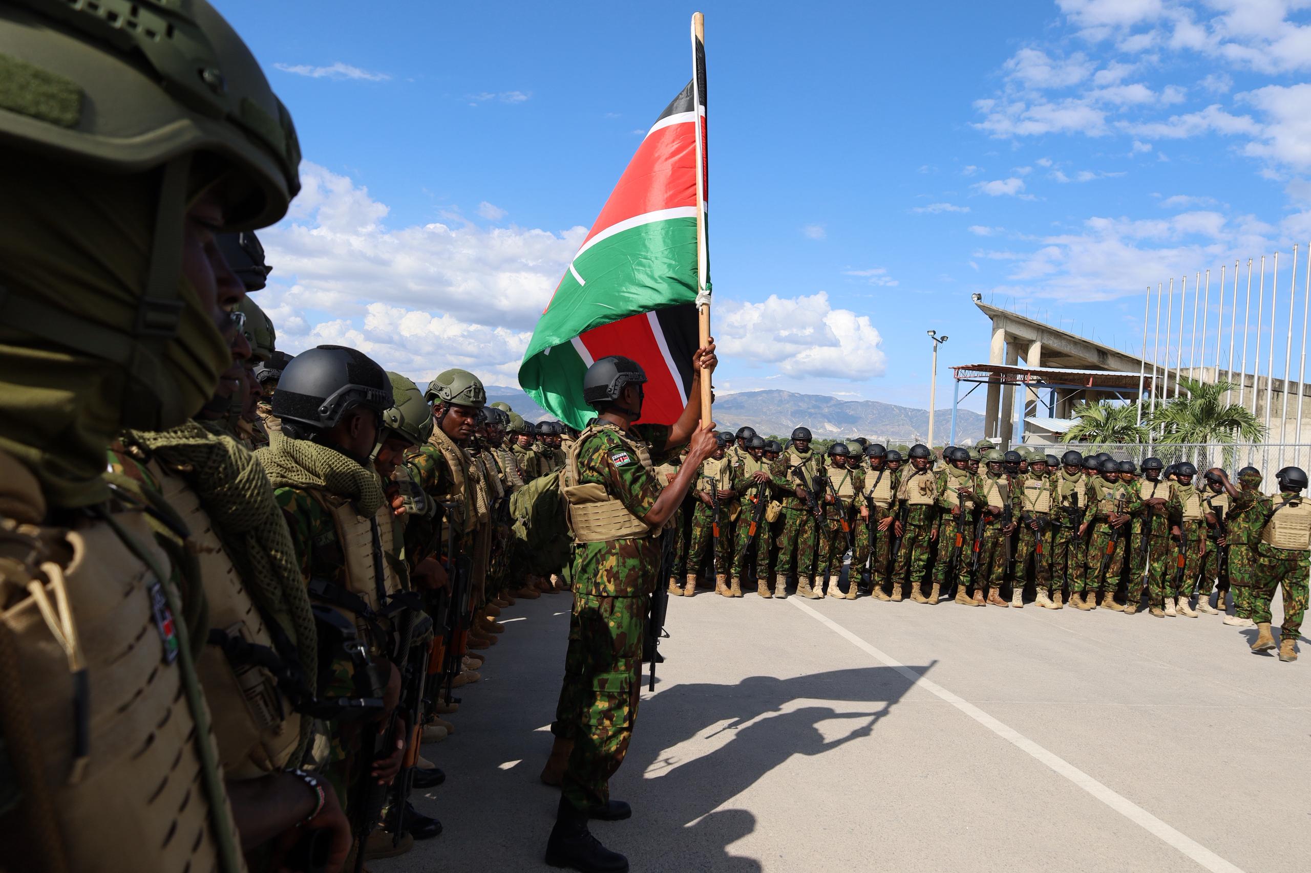 Deployment of the fifth Kenyan police contingent in Haiti as the newest foreign unit of the anti-gang force