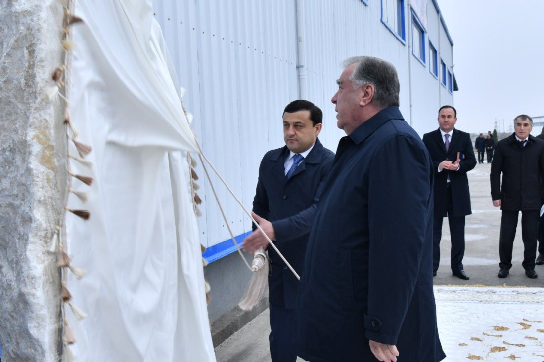 Emomali Rahmon inaugurates new factory and educational institutions in Tursunzoda