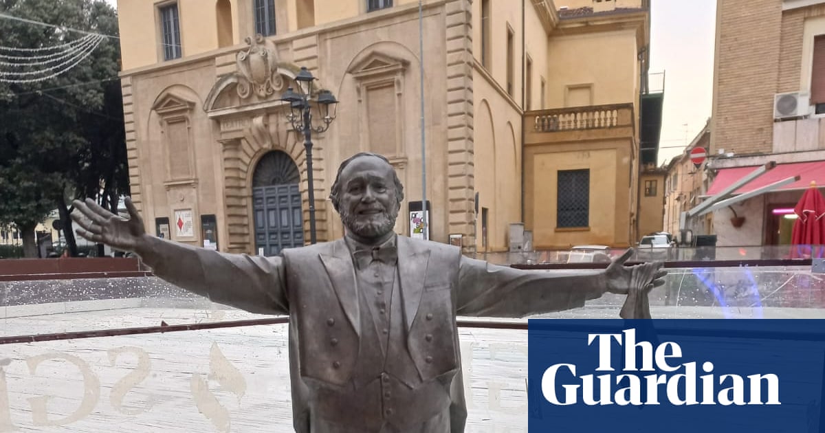 Frozen-in tenor: Italian mayor apologises over Pavarotti statue stuck in ice rink | Italy