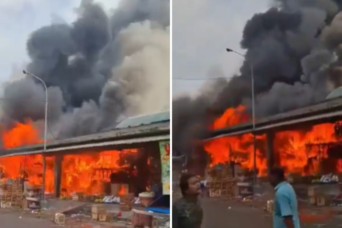 Hundreds of stalls gutted in fire at Jakarta’s largest wholesale market