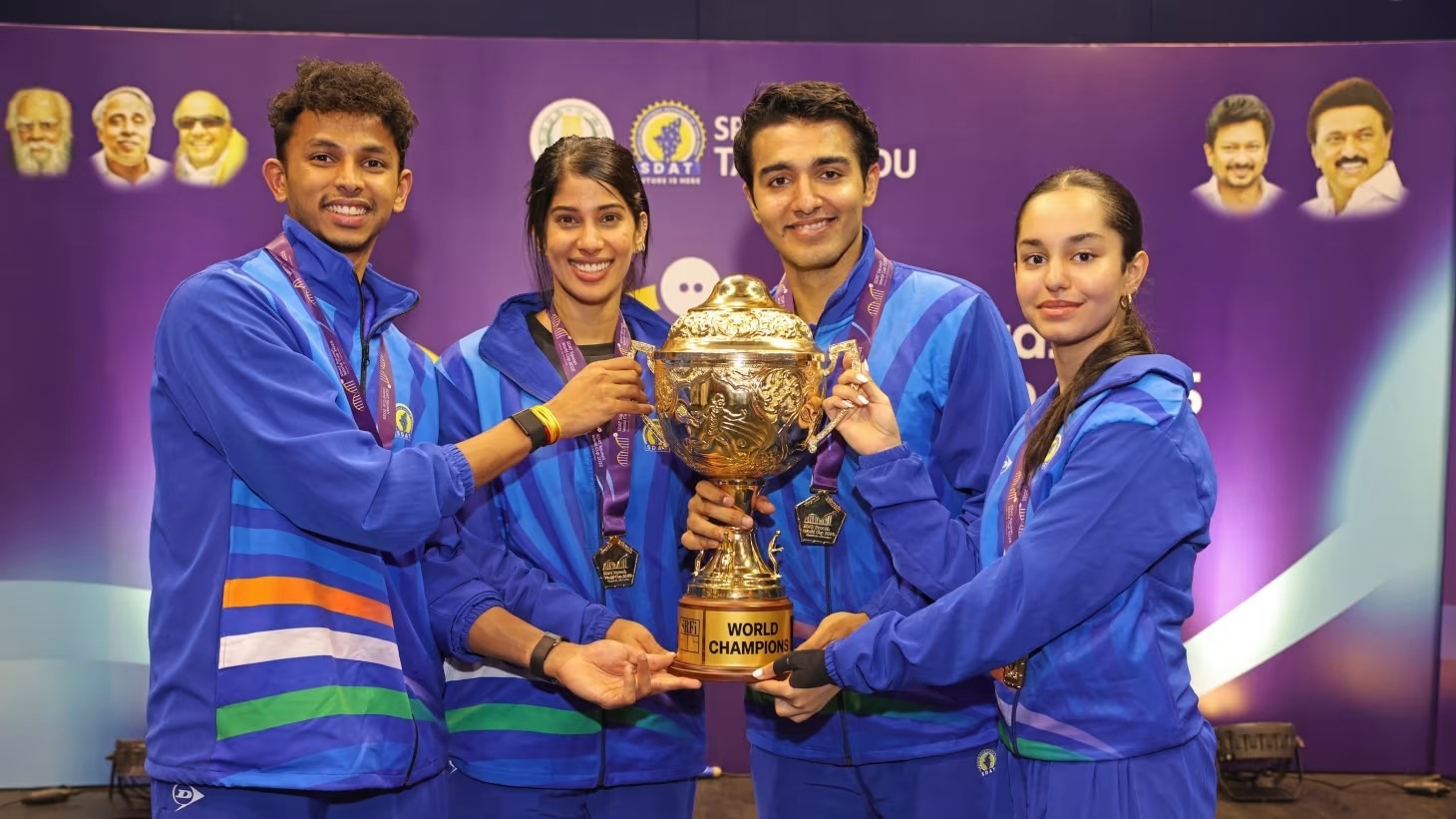 Indian Squash Team creates history; wins first-ever World Cup title
