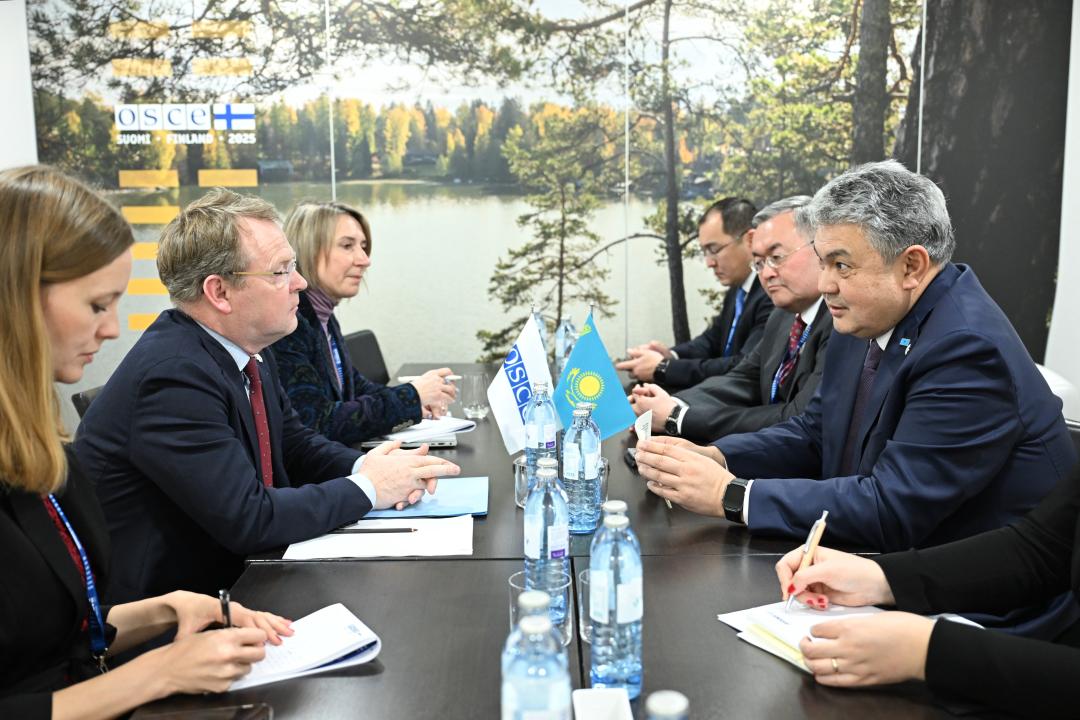 Kazakh Foreign Minister Engages in Key Bilateral Talks at OSCE Ministerial Council