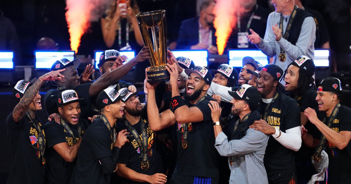 Knicks rally to beat Spurs, win first NBA Cup final | Basketball News
