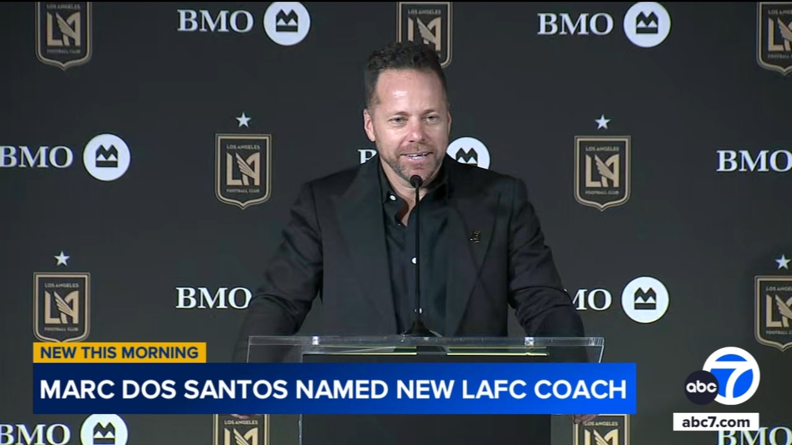 LAFC introduces Marc Dos Santos as new head coach after serving as an assistant for the past four seasons