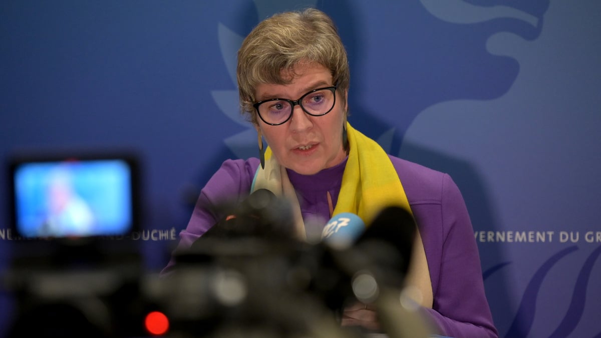 Martine Deprez, the health and social security minister (CSV), seen at a press conference last year, pushed through reforms that will require workers to contribute more into the public pension system